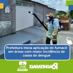 Prefeitura inicia aplicação do fumacê em áreas com maior incidência de casos de dengue